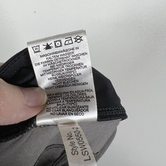 Lole women’s size Medium‎ gray and black activewear drawstring pants sustainable - Picture 8 of 9